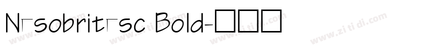 Nesobritesc Bold字体转换